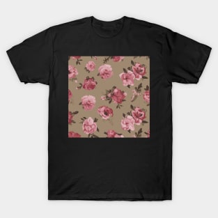 Victorian seamless patter with flowers T-Shirt